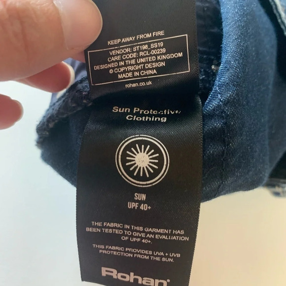 Rohan Women’s Straight Leg Blue Jeans Sun Protective Clothing UPF 40+ Size 16R - Picture 12 of 14